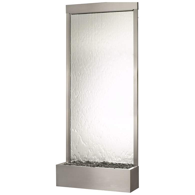 Image 1 Grande 118 inch HIgh Stainless Steel-Silver Mirror Fountain