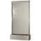 Grande 94" High Stainless Steel & Clear Glass Fountain