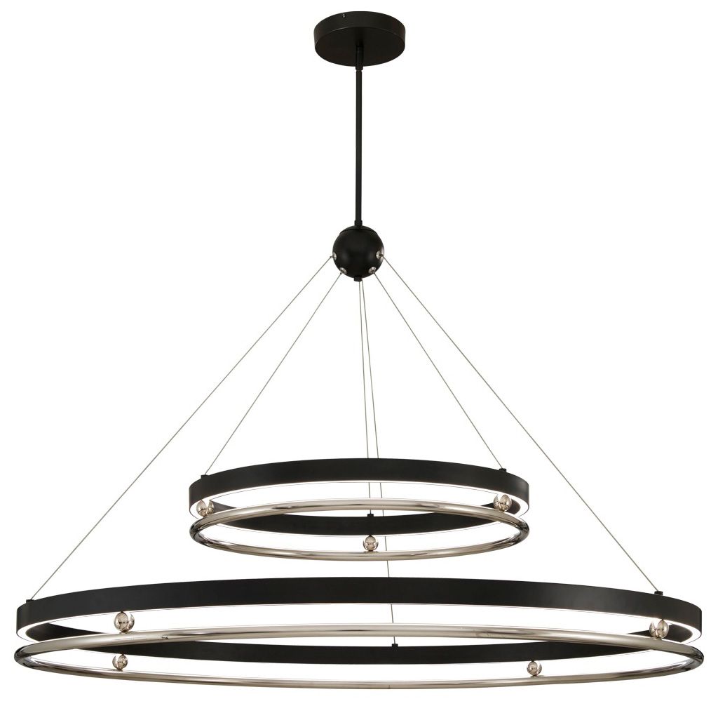 Image Grande Illusion 60 1/2" Wide Coal LED Chandelier