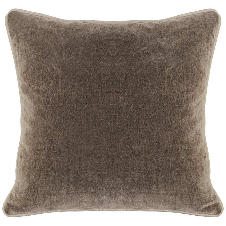 Image 1 Grandeur Desert 18" Square Cotton Velvet Accent Pillow