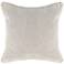 Grandeur Fog18" Square Cotton Velvet Accent Pillow