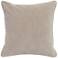 Grandeur Natural 18" Square Cotton Velvet Accent Pillow