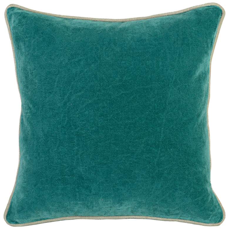 Image 1 Grandeur Pacific 18 inch Square Cotton Velvet Accent Pillow