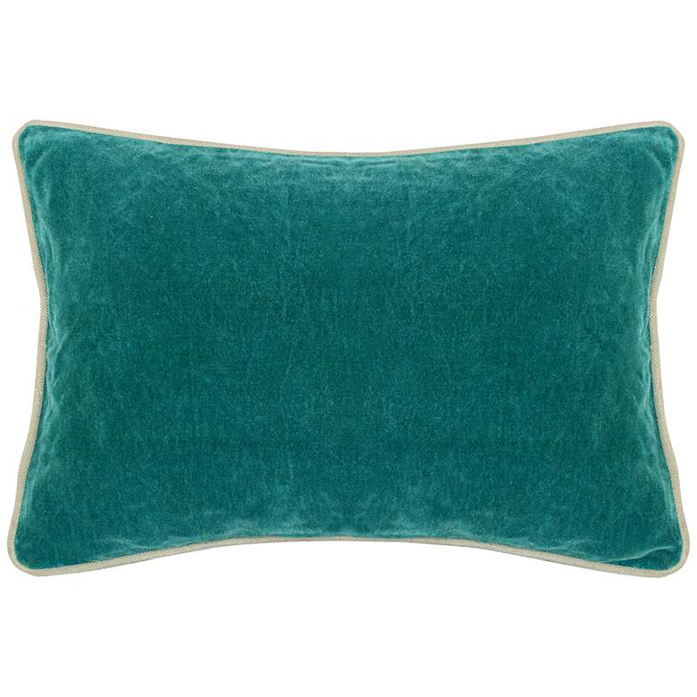 Image 1 Grandeur Pacific 20" x 14" Cotton Velvet Throw Pillow