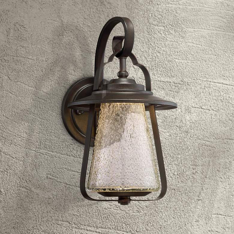Image 1 Grandfield 12 1/2 inch High Bronze LED Outdoor Wall Light