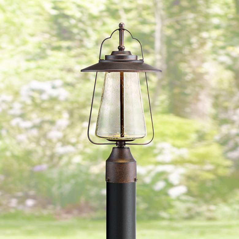 Image 1 Grandfield 16 1/2 inch High Bronze LED Outdoor Post Light