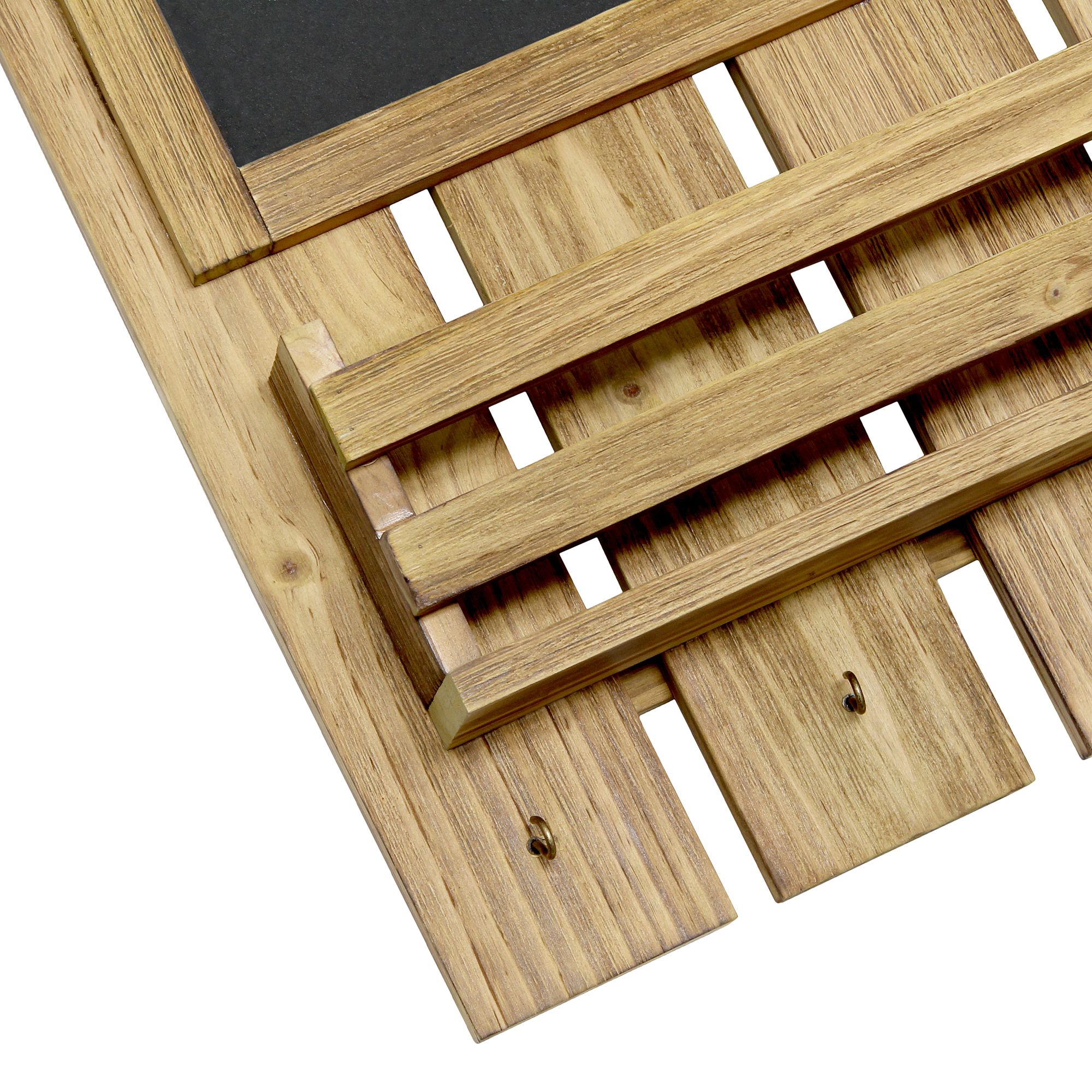 Image 3 Grandy Brown Chalkboard Sign w/ Key Holder and Mail Storage more views