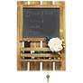 Grandy Brown Chalkboard Sign w/ Key Holder and Mail Storage