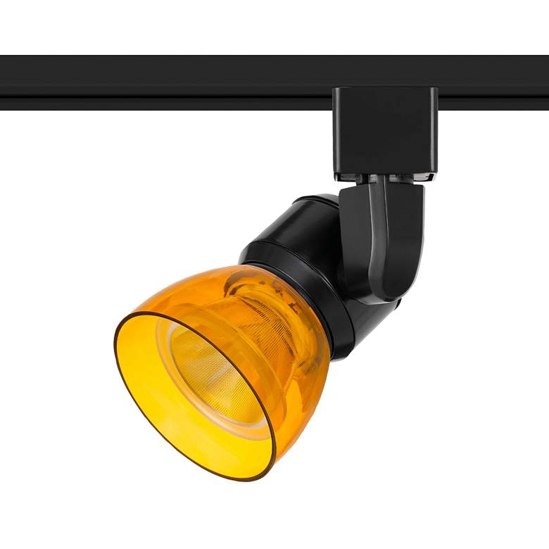 Image 1 Grange Black and Clear Amber LED Track Head for Halo Systems
