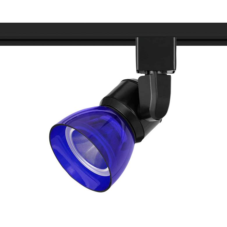 Image 1 Grange Black and Clear Blue LED Track Head for Halo Systems
