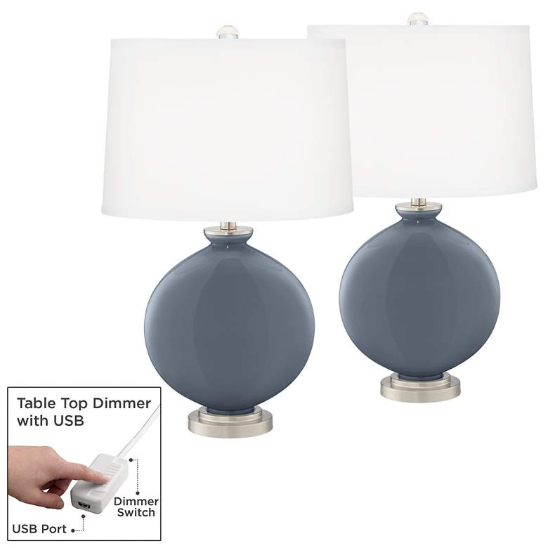 Image 1 Granite Peak Carrie Table Lamp Set of 2 with Dimmers