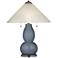 Granite Peak Fulton Table Lamp with Fluted Glass Shade