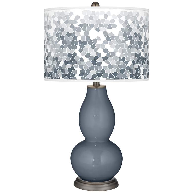 Image 1 Granite Peak Mosaic Giclee Double Gourd Table Lamp