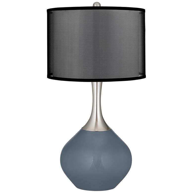 Image 1 Granite Peak Spencer Table Lamp with Organza Black Shade