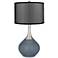 Granite Peak Spencer Table Lamp with Organza Black Shade