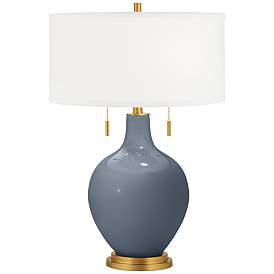 Image2 of Granite Peak Toby Brass Accents Table Lamp with Dimmer