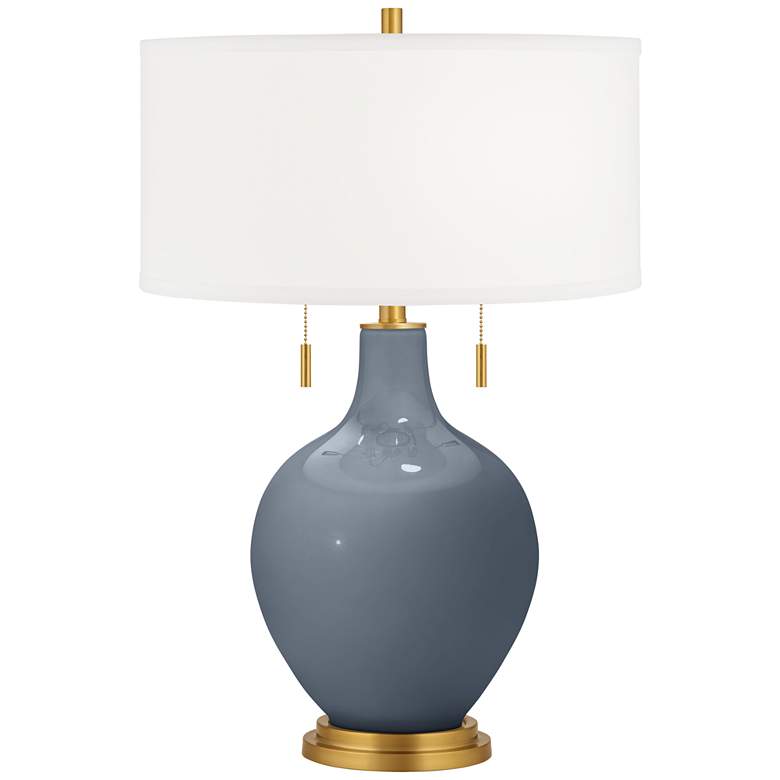 Image 2 Granite Peak Toby Brass Accents Table Lamp with Dimmer