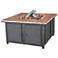Granite Top 41 1/2" Wide LP Gas Outdoor Fire Pit Table