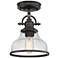 Grant 1-Light Palladian Bronze Mini Pendant Light