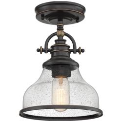 Grant 1-Light Palladian Bronze Mini Pendant Light