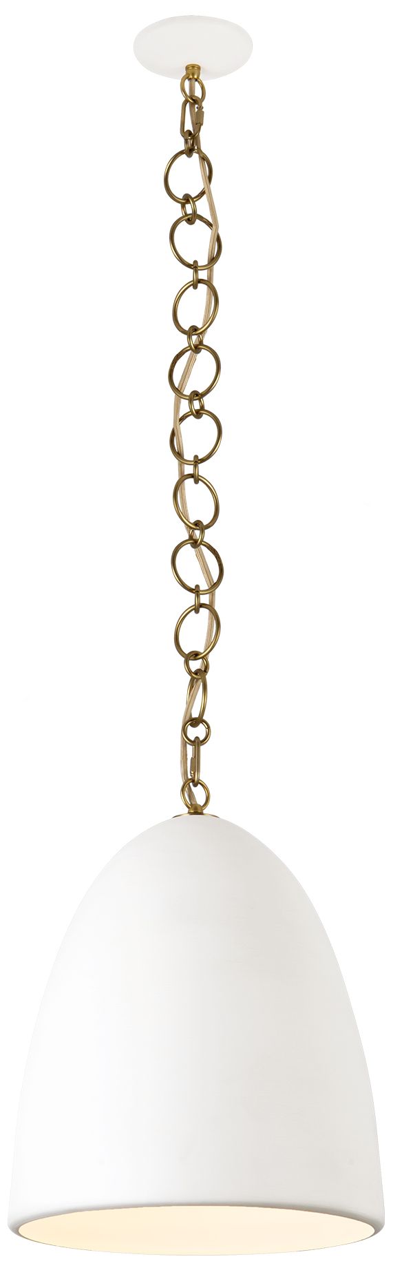 Image 2 Grant 14-in Antique White Pendant
