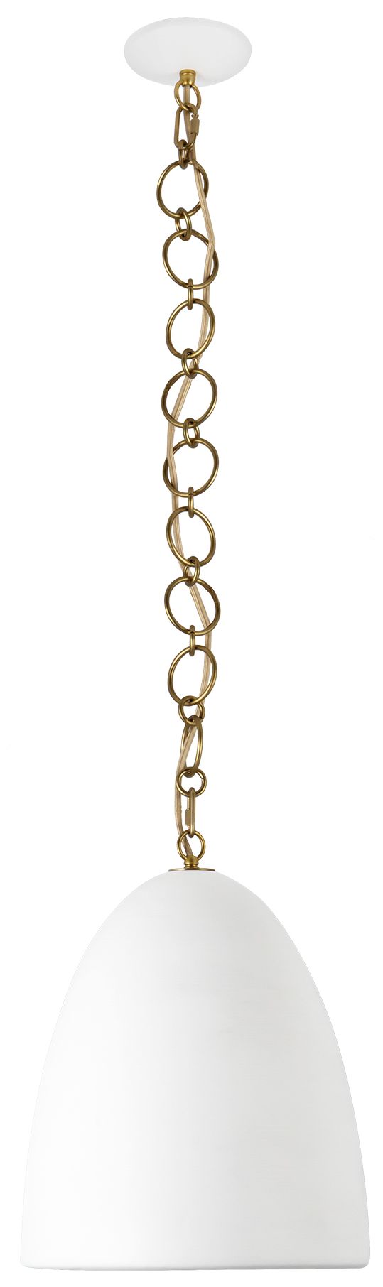 Image 3 Grant 14-in Antique White Pendant more views