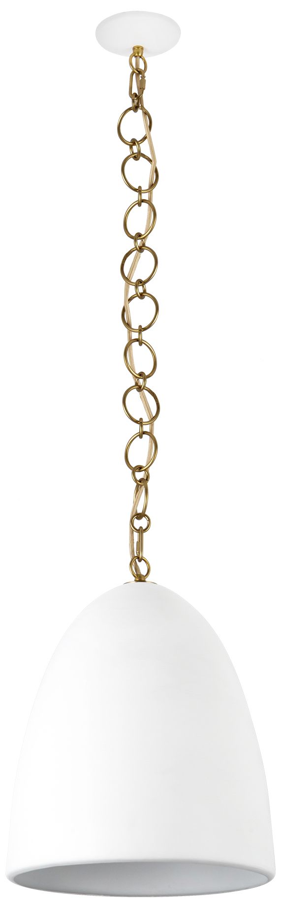 Image 6 Grant 14-in Antique White Pendant more views