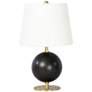 Grant 15 3/4" High Blackened Brass Accent Table Lamp