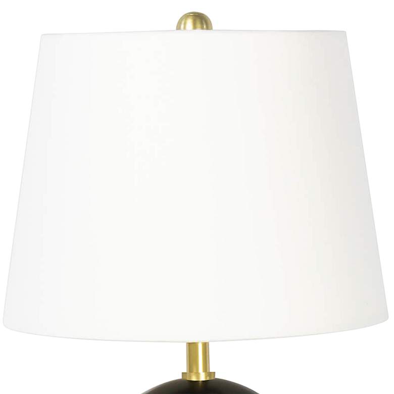 Image 3 Grant 15 3/4" High Blackened Brass Accent Table Lamp more views