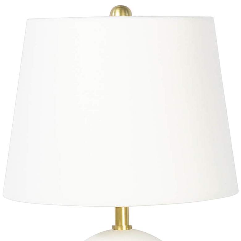 Image 3 Grant 15 3/4 inch High White Steel Accent Table Lamp more views