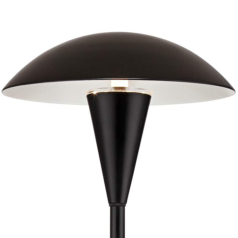 Image 2 Grant 18" High Black LED Mushroom Path Lights Set of 2 more views
