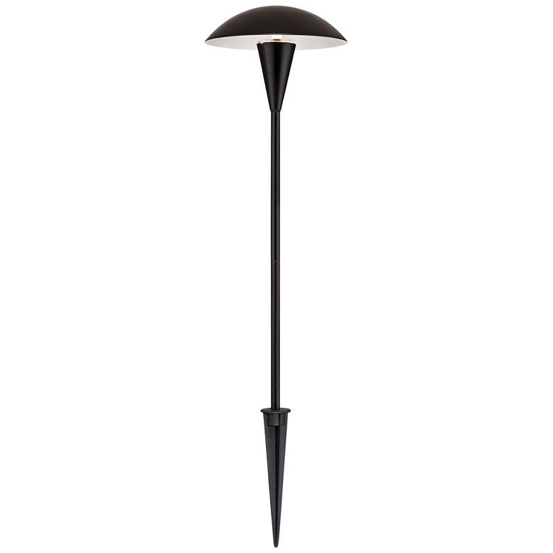 Image 4 Grant 18 inch High Black LED Mushroom Path Lights Set of 2 more views