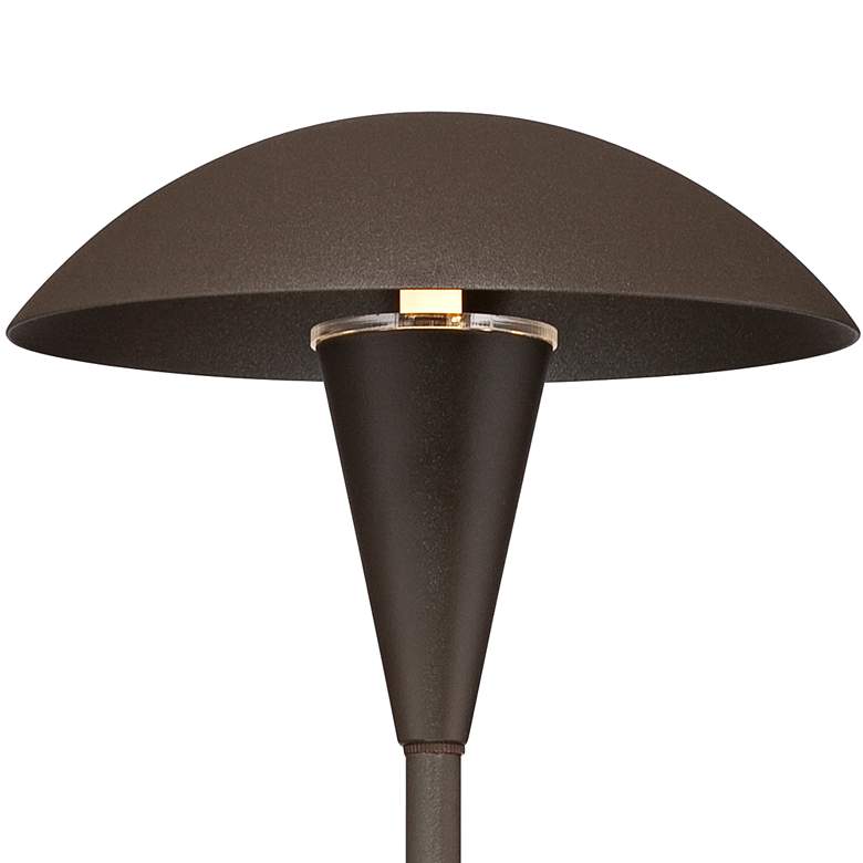 Image 2 Grant 18" High Bronze LED Mushroom Path Lights Set of 2 more views