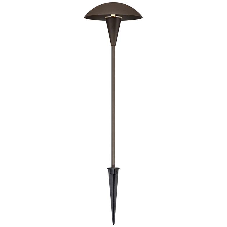 Image 4 Grant 18 inch High Bronze LED Mushroom Path Lights Set of 2 more views