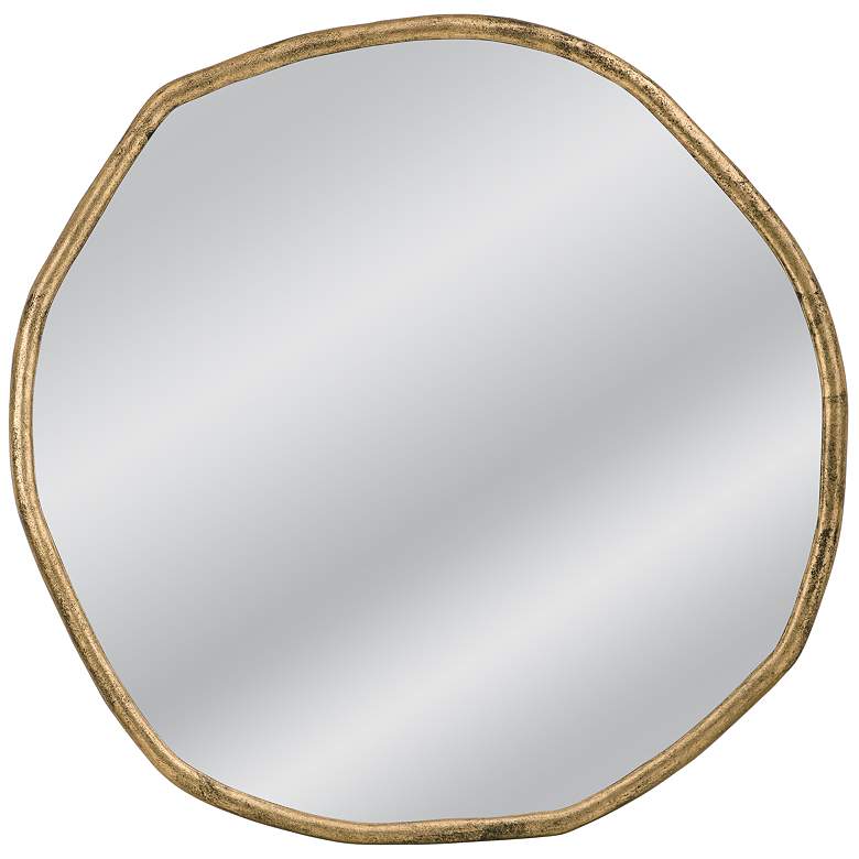 Image 2 Grant 52" Brass Wall Mirror