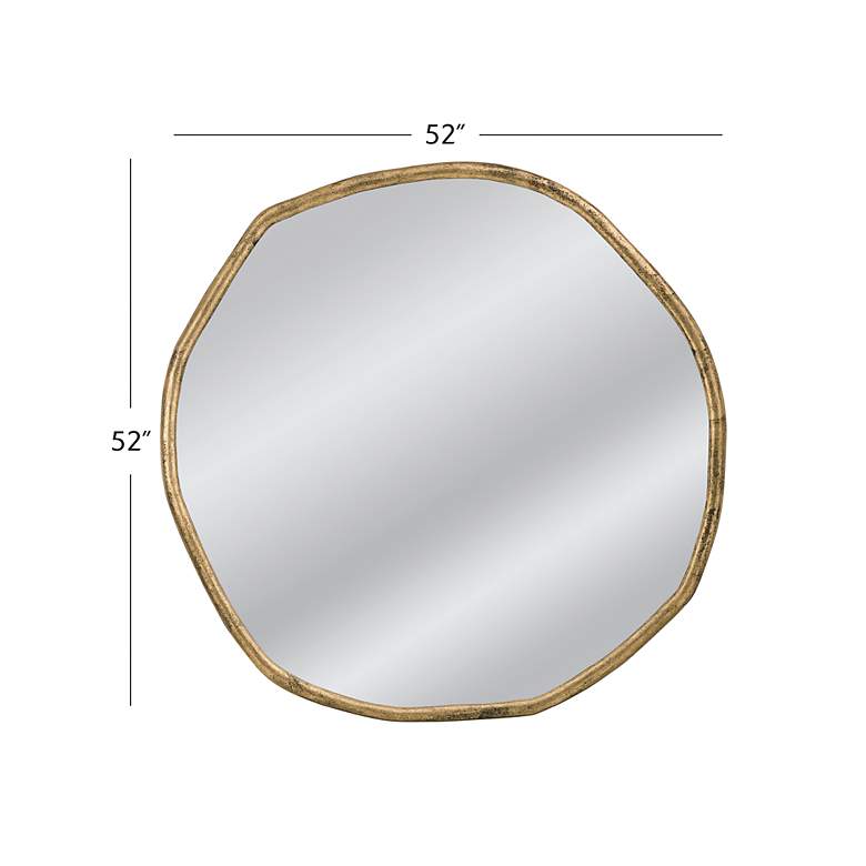Image 7 Grant 52" Brass Wall Mirror more views