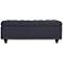 Grant Azure Fabric Tufted Storage Bench