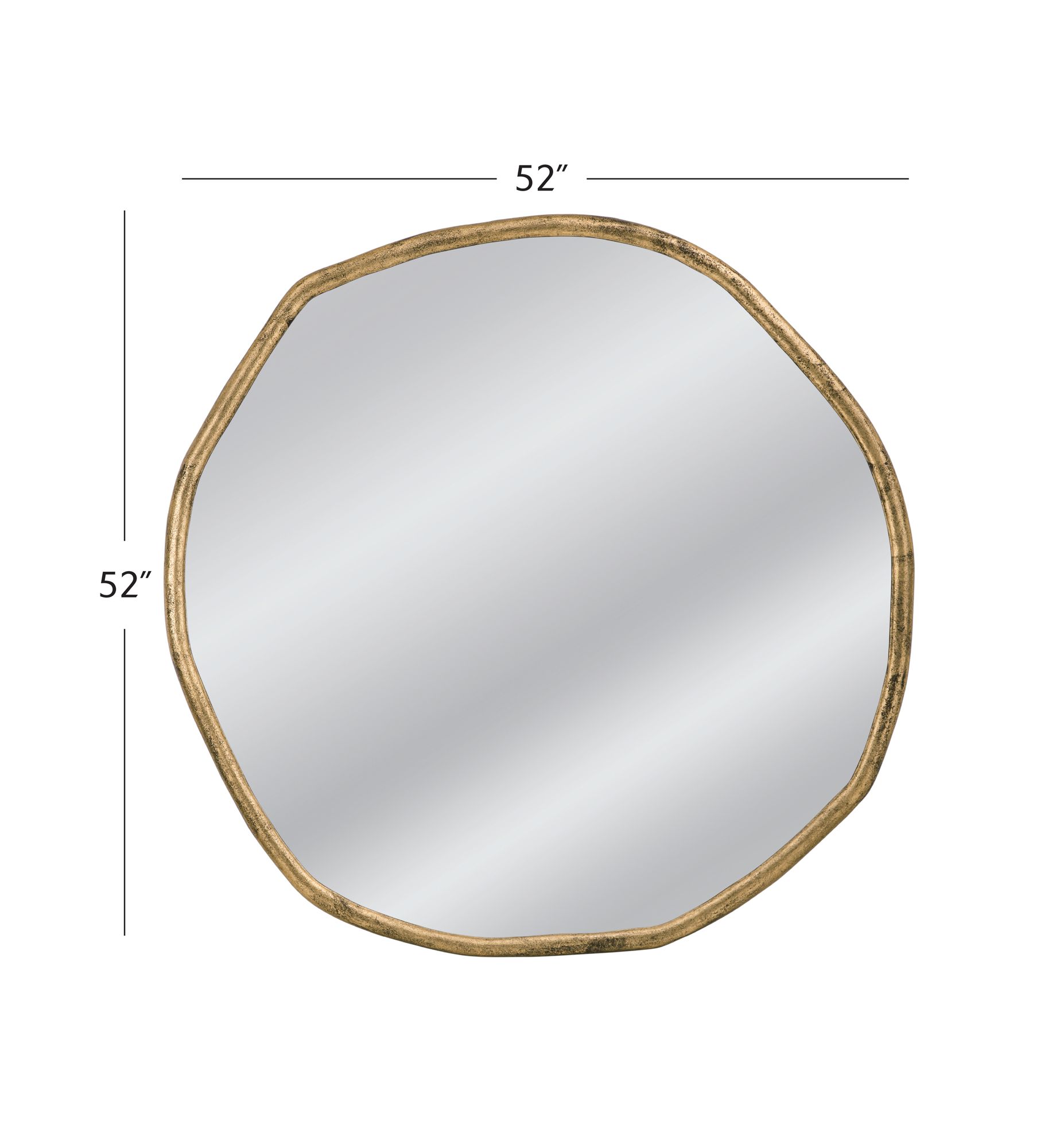 Grant Brass 52" Round Wall Mirror