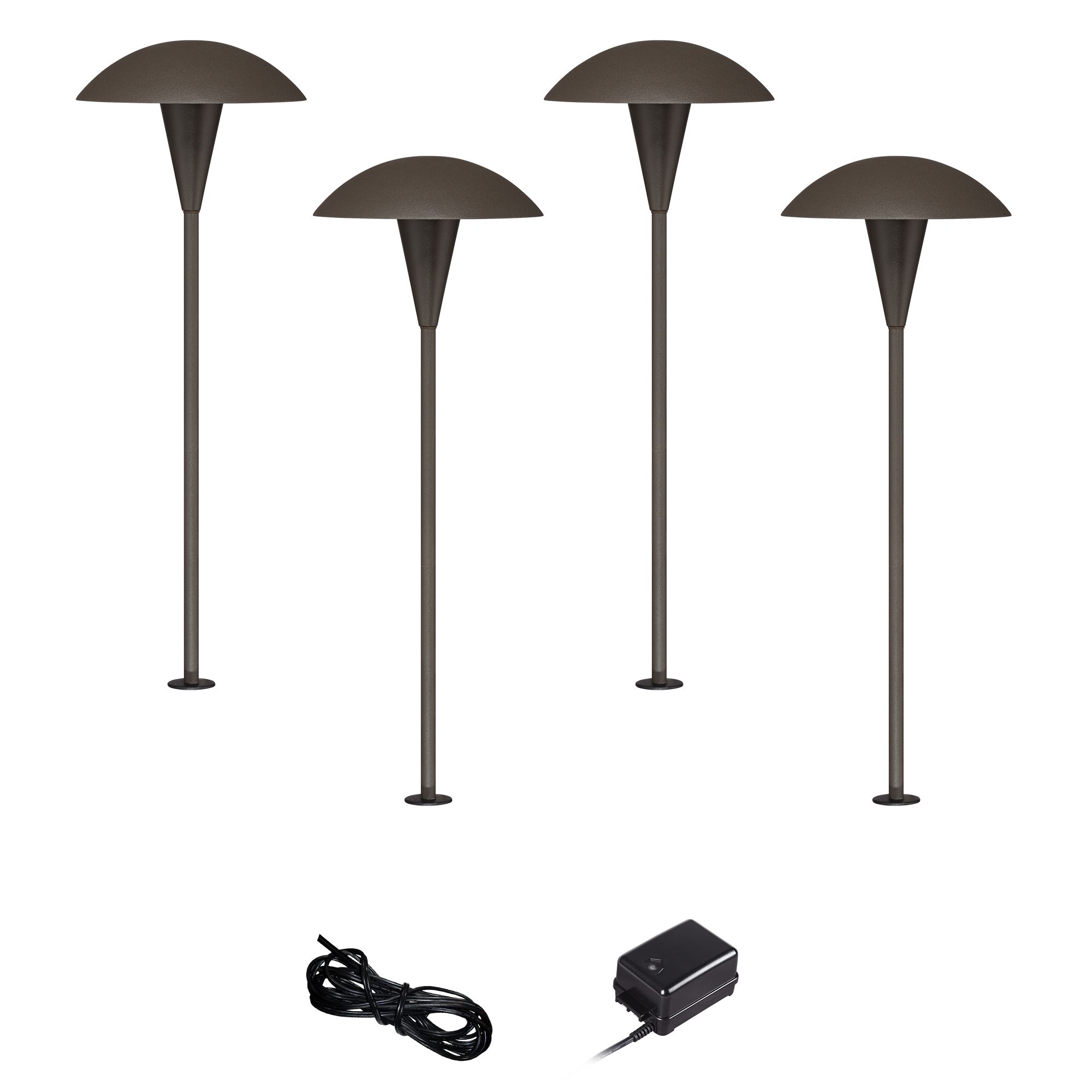 Grant Bronze 6-Piece LED Landscape Path Light Set