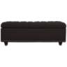 Grant Charcoal Fabric Tufted Storage Bench