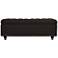 Grant Charcoal Fabric Tufted Storage Bench