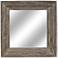 Grant Distressed Wood 33 1/2" Square Wall Mirror