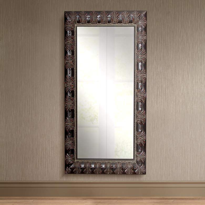 Image 1 Grantly Mahogany 31 1/2 inch x 66 1/2 inch Full Length Mirror