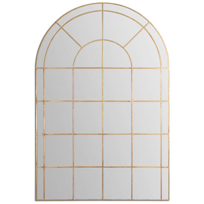 Image 2 Grantola Gold 47 3/4" x 71 3/4" Arch Oversized Wall Mirror