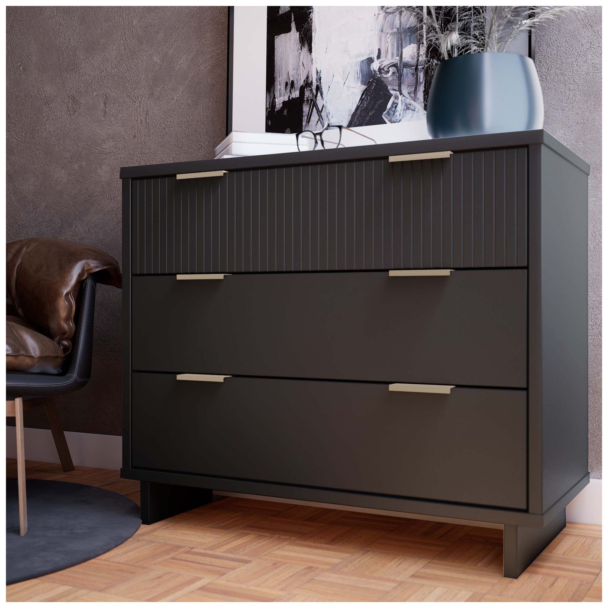 Image 2 Granville 38.18 Standard Dresser in Dark Grey more views