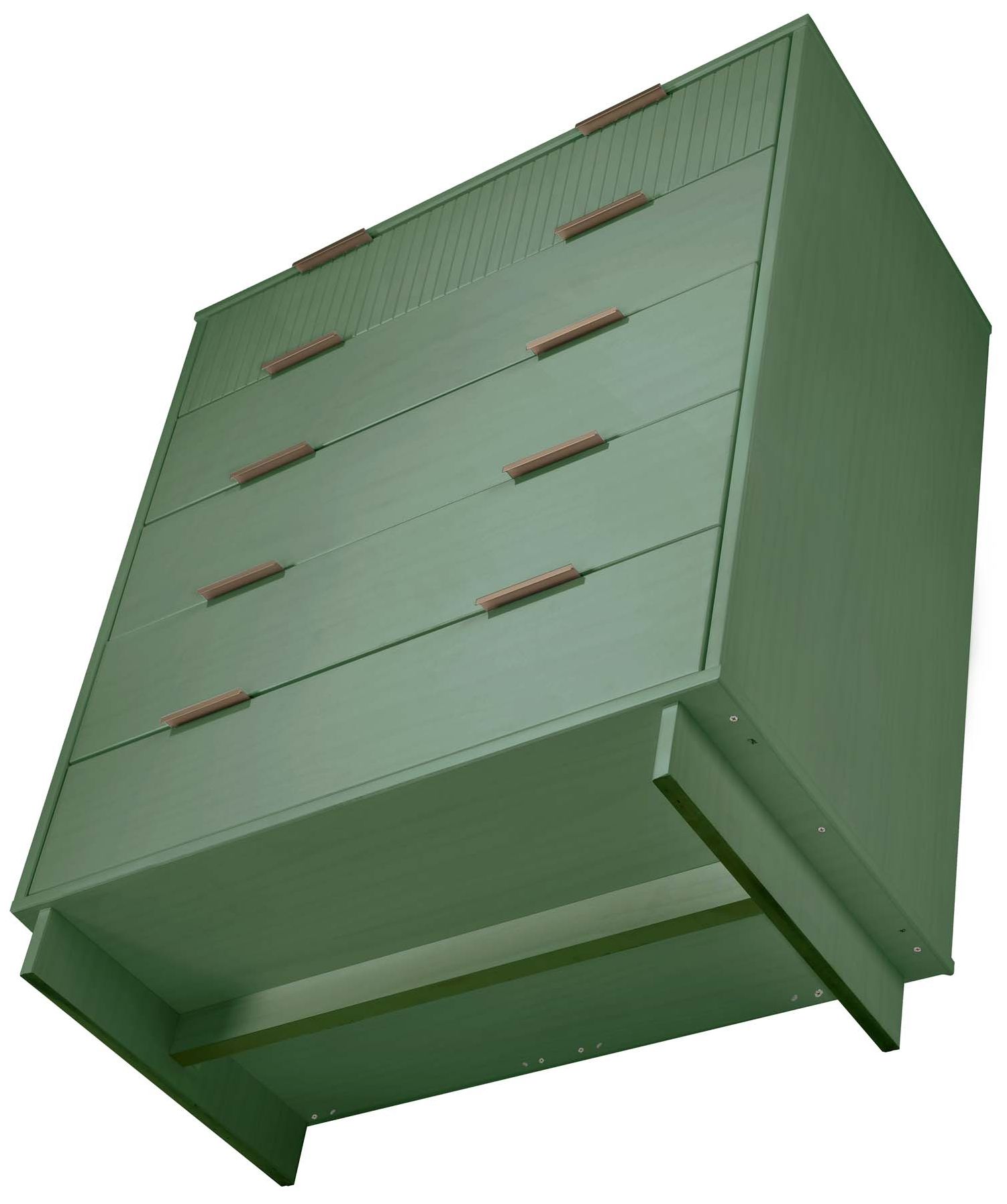 Granville 38" Wide Sage Green 5-Drawer Tall Dresser
