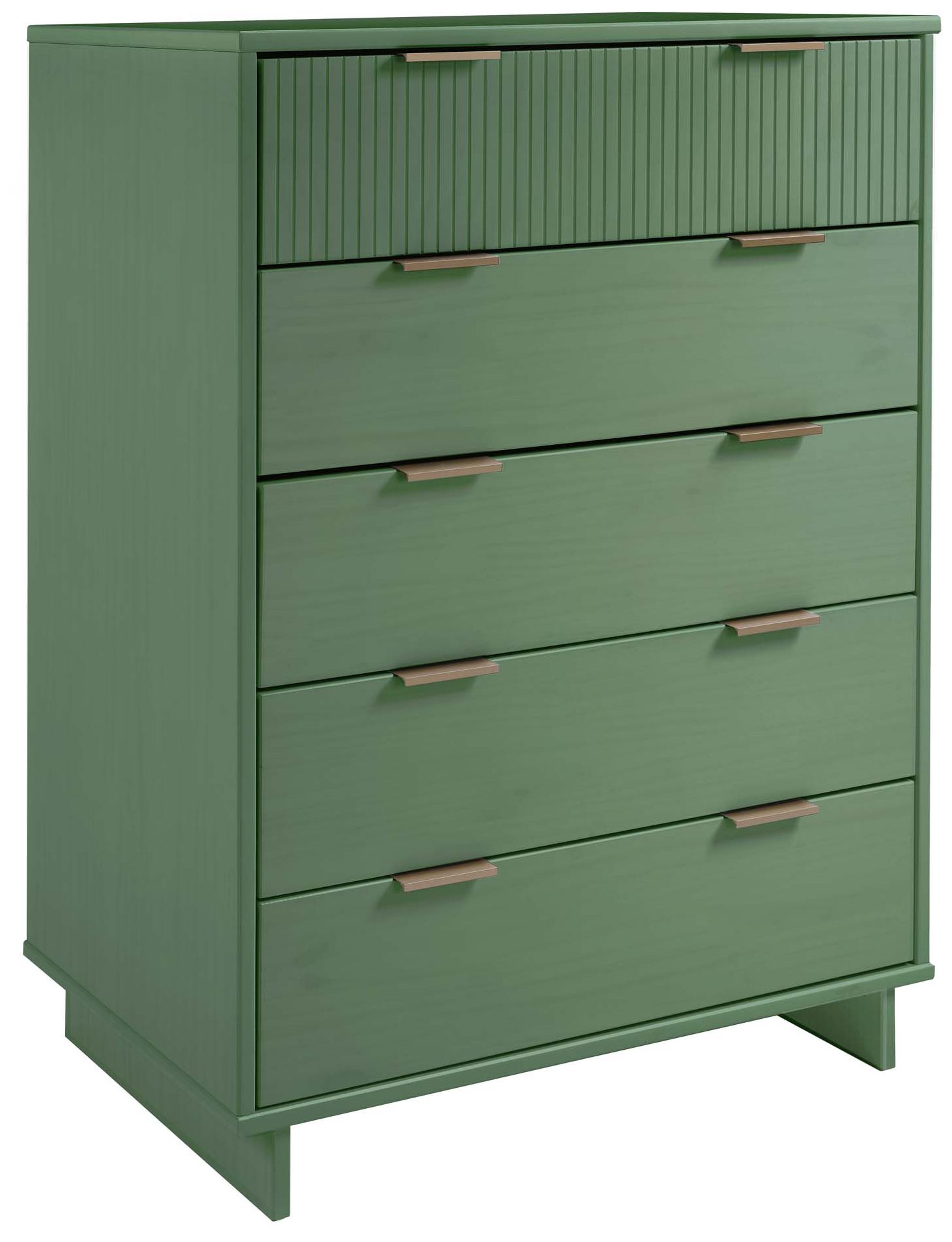 Granville 38" Wide Sage Green 5-Drawer Tall Dresser