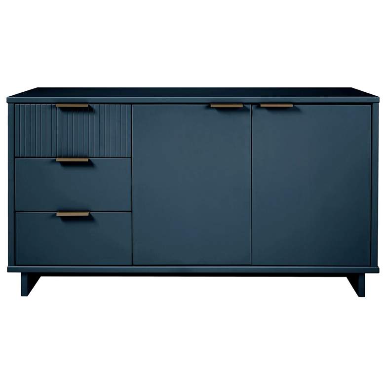 Image 1 Granville 55.07" Modern Sideboard with 3 Full Extension Drawers in Blu
