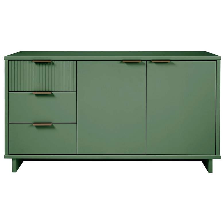 Image 1 Granville 55.07" Modern Sideboard with 3 Full Extension Drawers in Gre