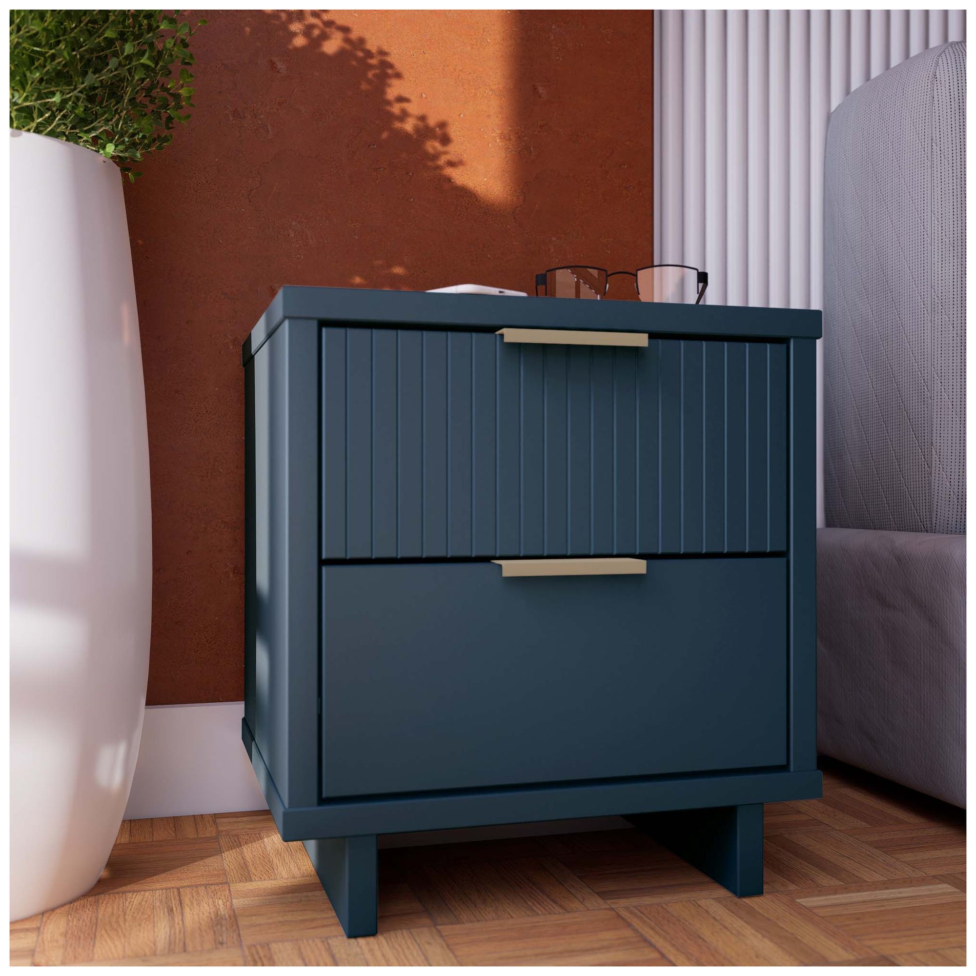 Image 2 Granville Nightstand 2.0 in Midnight Blue more views
